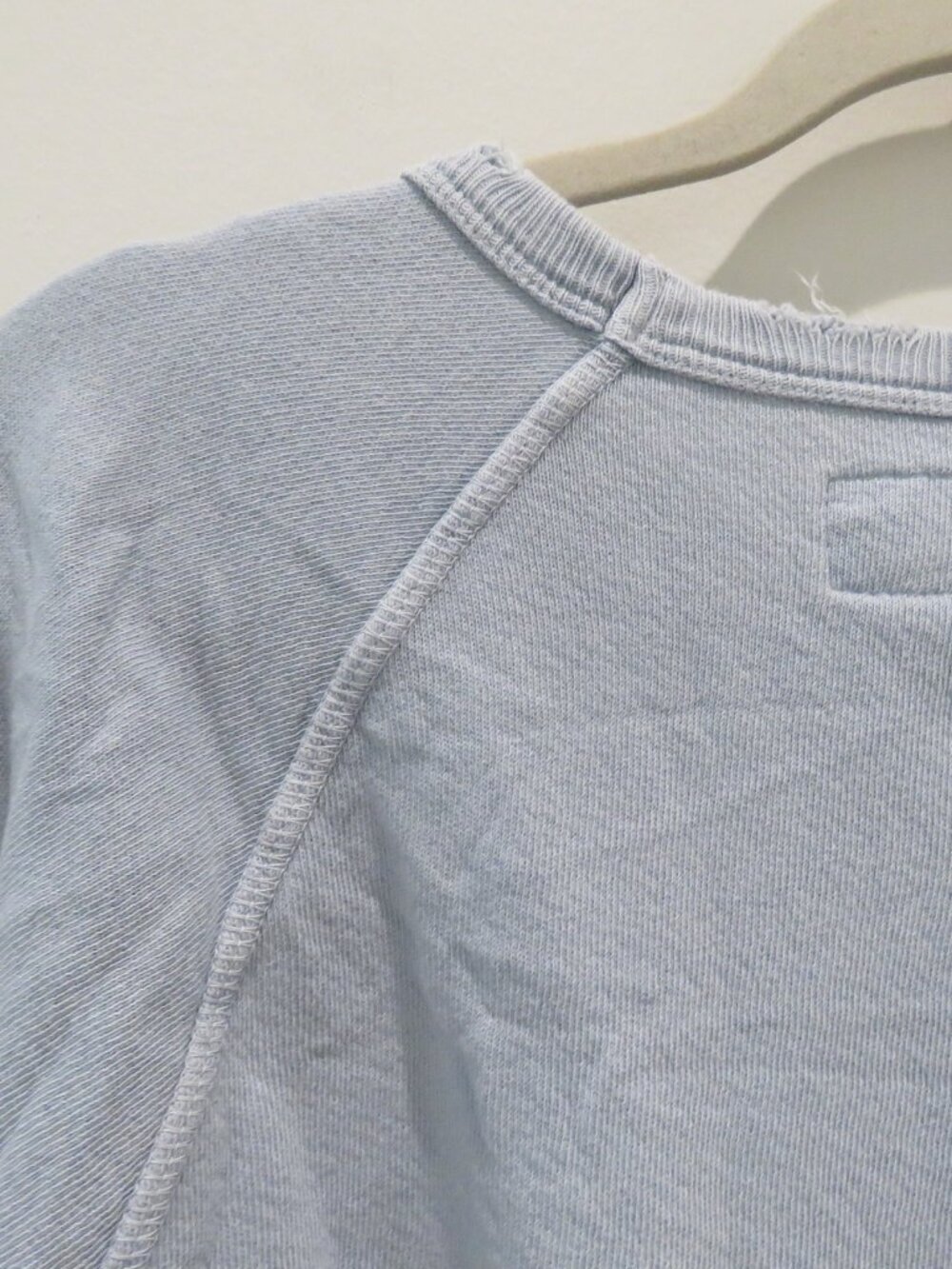 THE GREAT. The College Sweatshirt With Swan Graphic in Pale Blue Size 2 / Medium - Picture 13 of 15